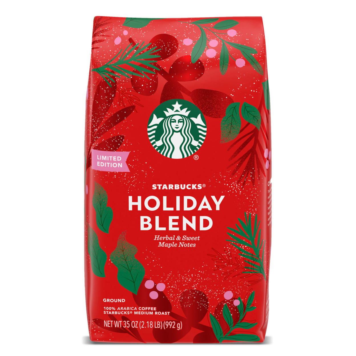 Starbucks Holiday Blend Ground Coffee, Medium Roast (35 Ounce)