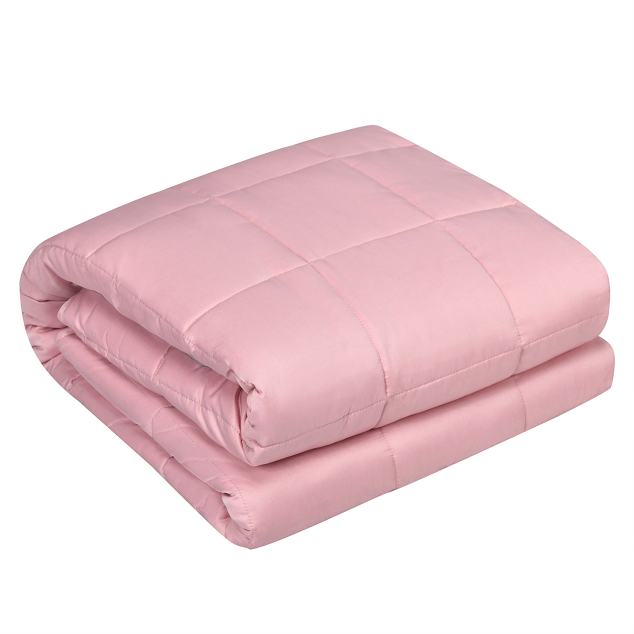 7-20 Lbs Cooling Weighted Blanket Luxury Cooler Version Pink - 60'' X 80'' 15 Lbs