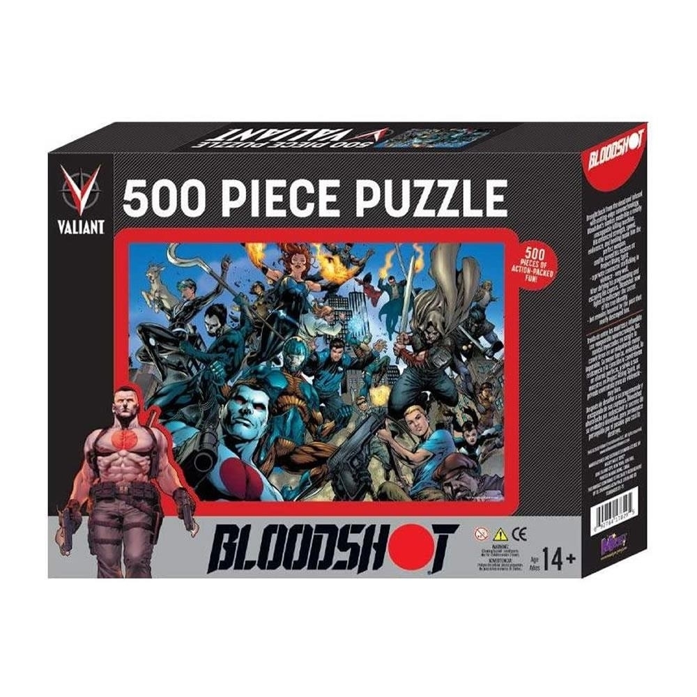 Valiant Comics Universe Superhero Bloodshot 500 Piece Jigsaw Puzzle Mighty Mojo