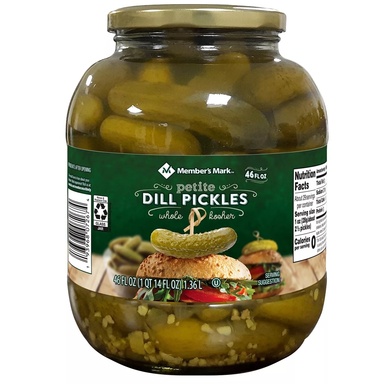 Member's Mark Petite Dill Pickles (46 Ounce)
