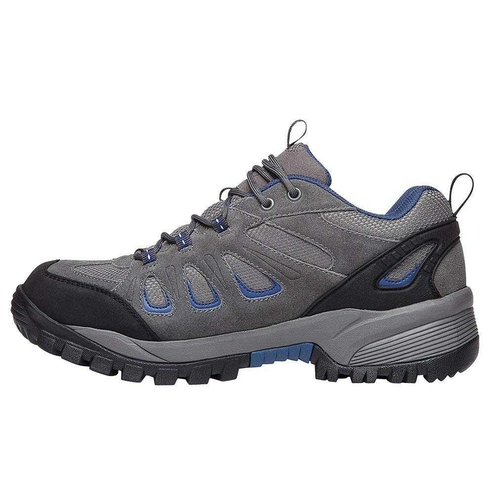 Propet Men's Ridge Walker Low Hiking Shoe Grey/Blue - M3598GRB GREY/BLUE - GREY/BLUE, 9.5-E