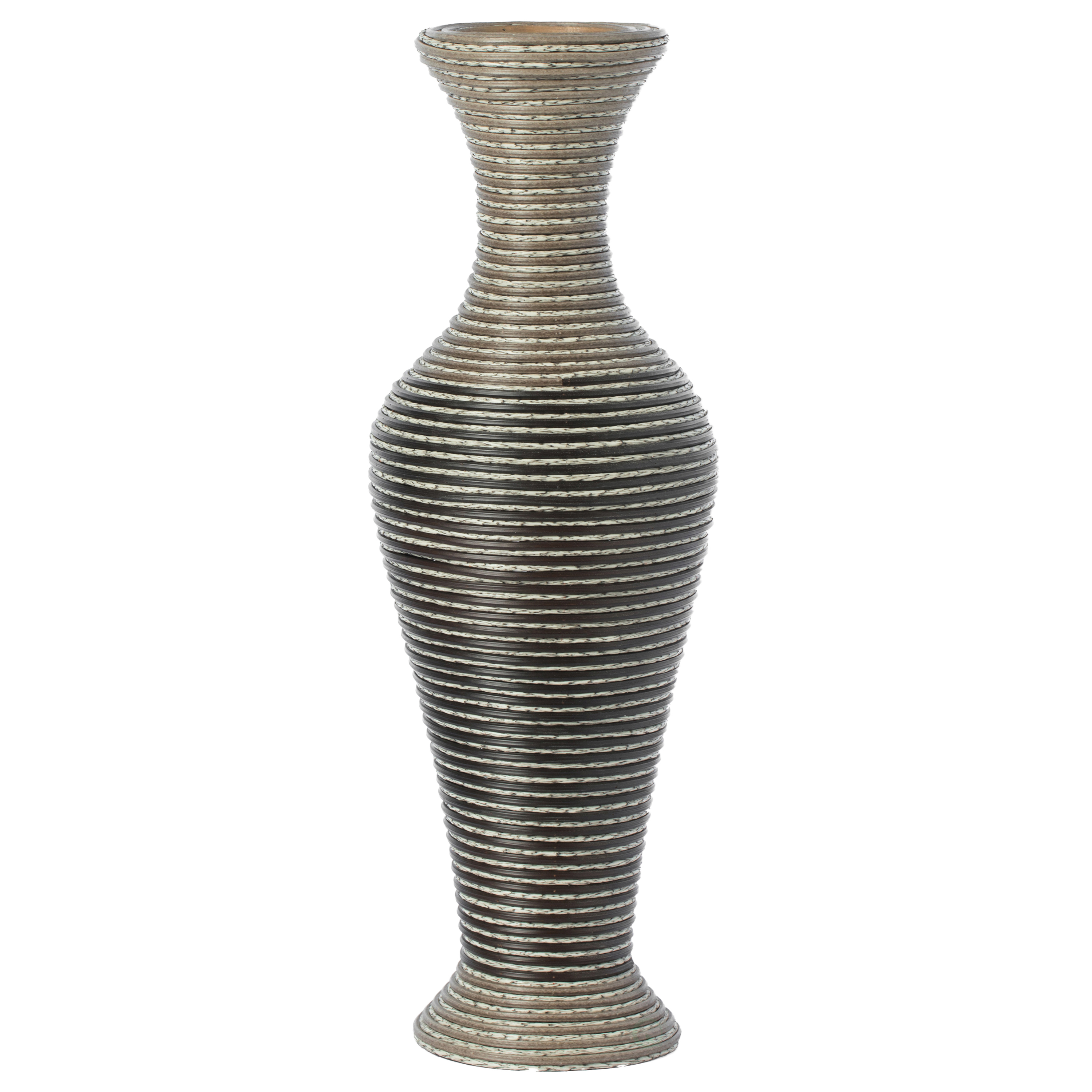 Artificial Rattan Weaved Wire Design Tabletop Accent Decorative Vase 23 Inch High