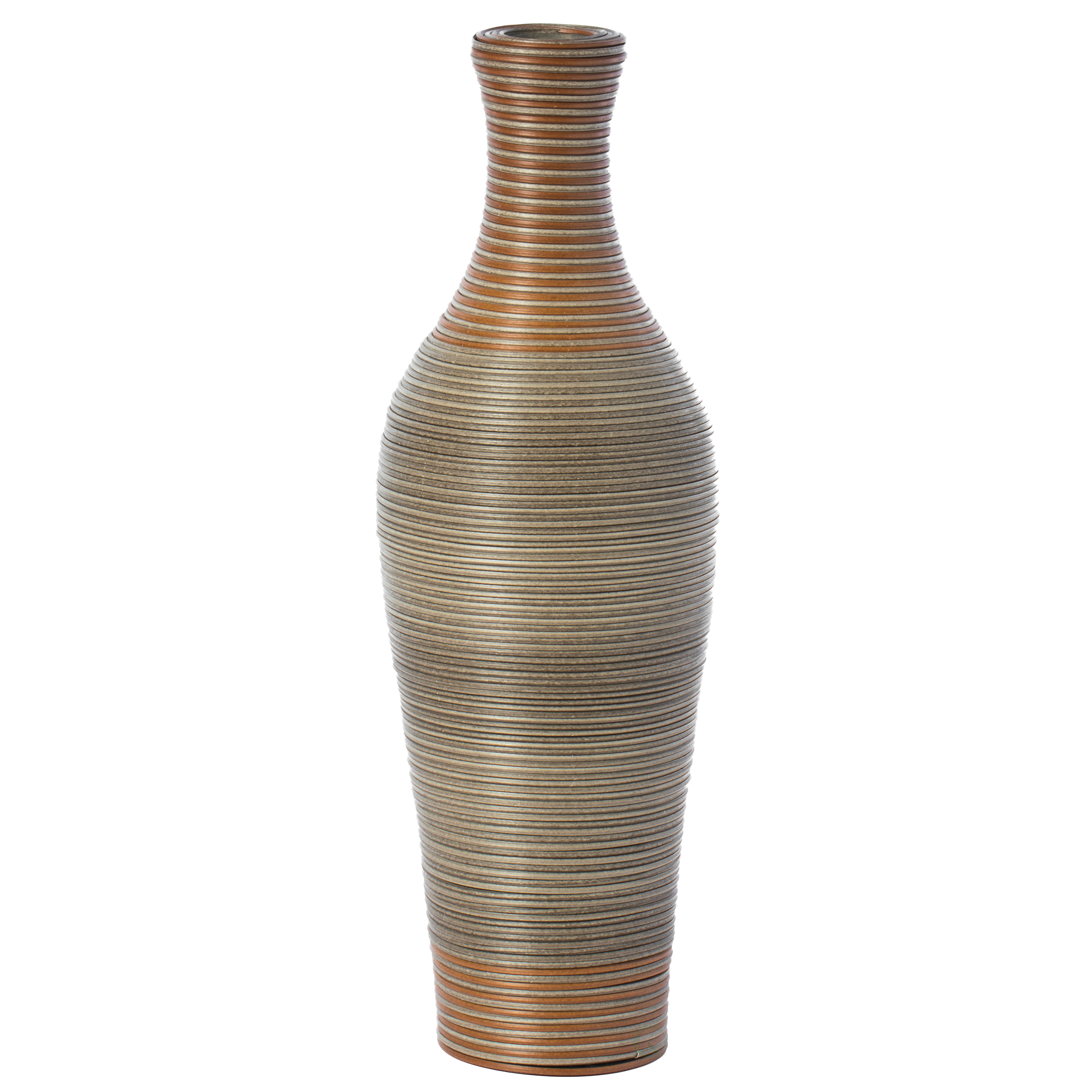27 Inch Tall Decorative Artificial Rattan Tabletop Centerpiece Vase