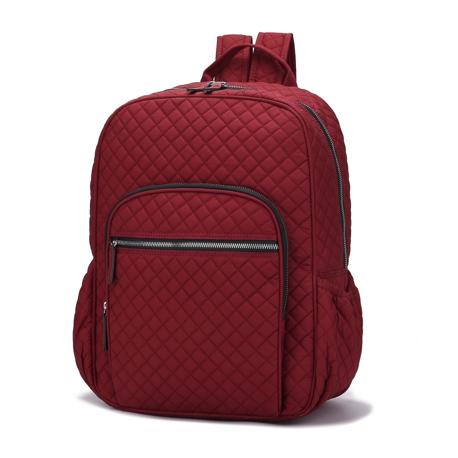 MKF Collection Mycelia Quilted Backpack By Mia K. - Burgundy