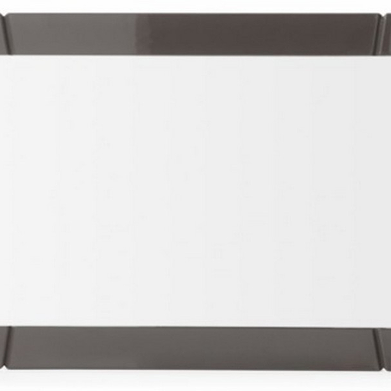 Contemporary Style Wall Mirror With Rectangle Framework, Gray- Saltoro Sherpi