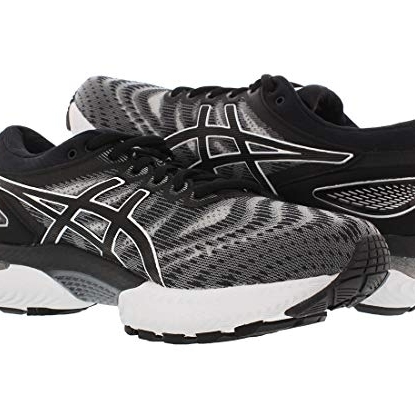 ASICS Women's Gel-Nimbus 22 Running Shoes WHITE/BLACK - WHITE/BLACK, 11.5