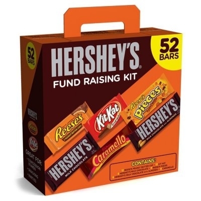 Hershey's Chocolate Candy Bar Variety Pack, Fundraising Kit (52 Count)