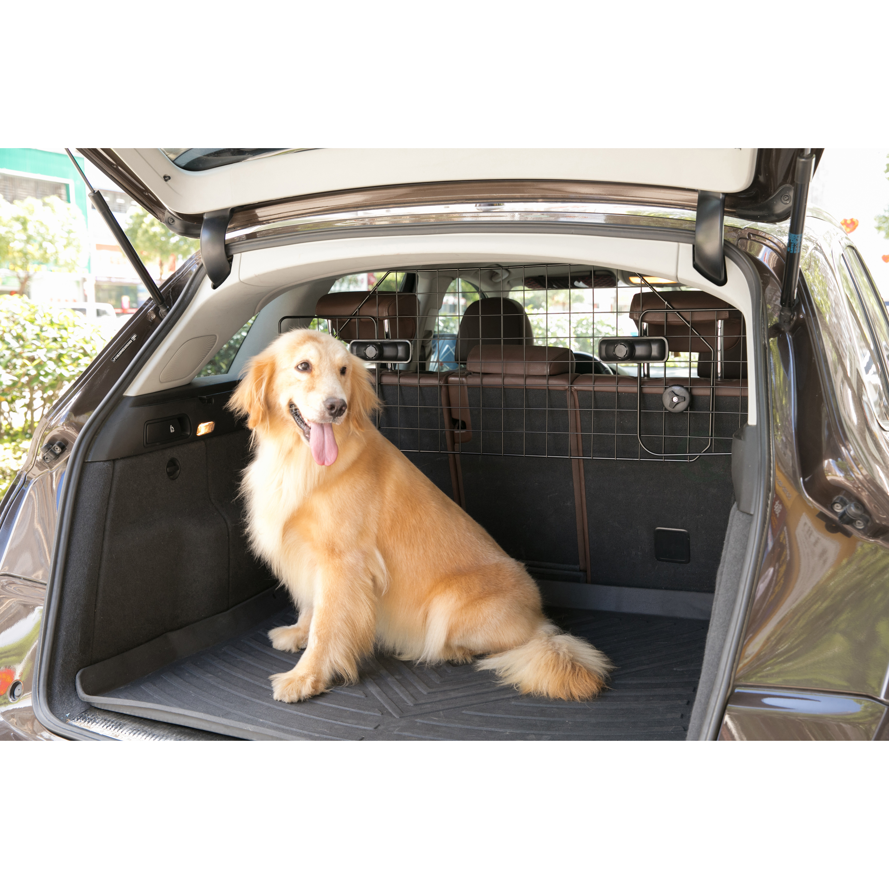 Adjustable Large Pet Barrier Gate For SUV's, Cars Vans And Vehicles Safety Car Divider For Dogs Pets, Heavy Duty Universal Fit