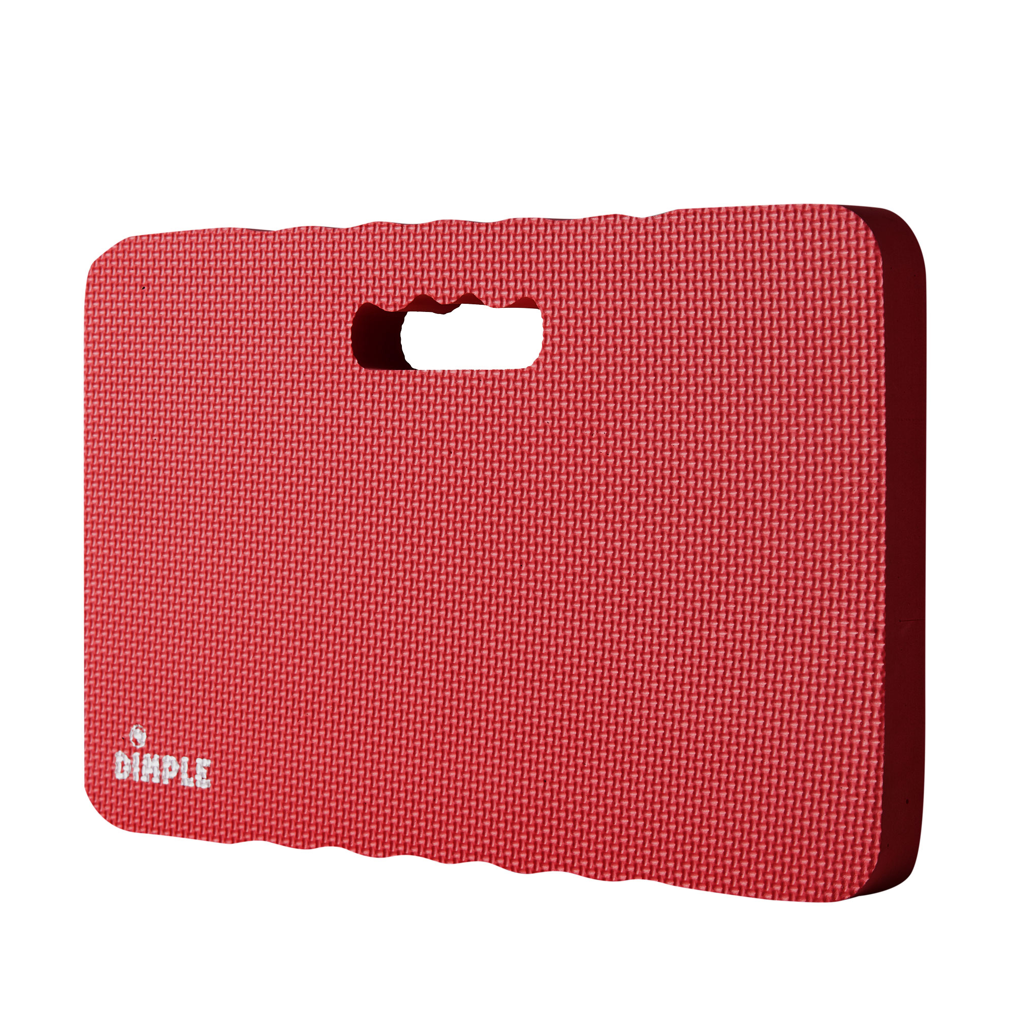 Dimple (Qty 2) High Density 1.5 Thick Foam Comfort Kneeling Pad Mats For Gardening Knee Support, Exercise, Yoga Mat, Garden Cushions (Red)