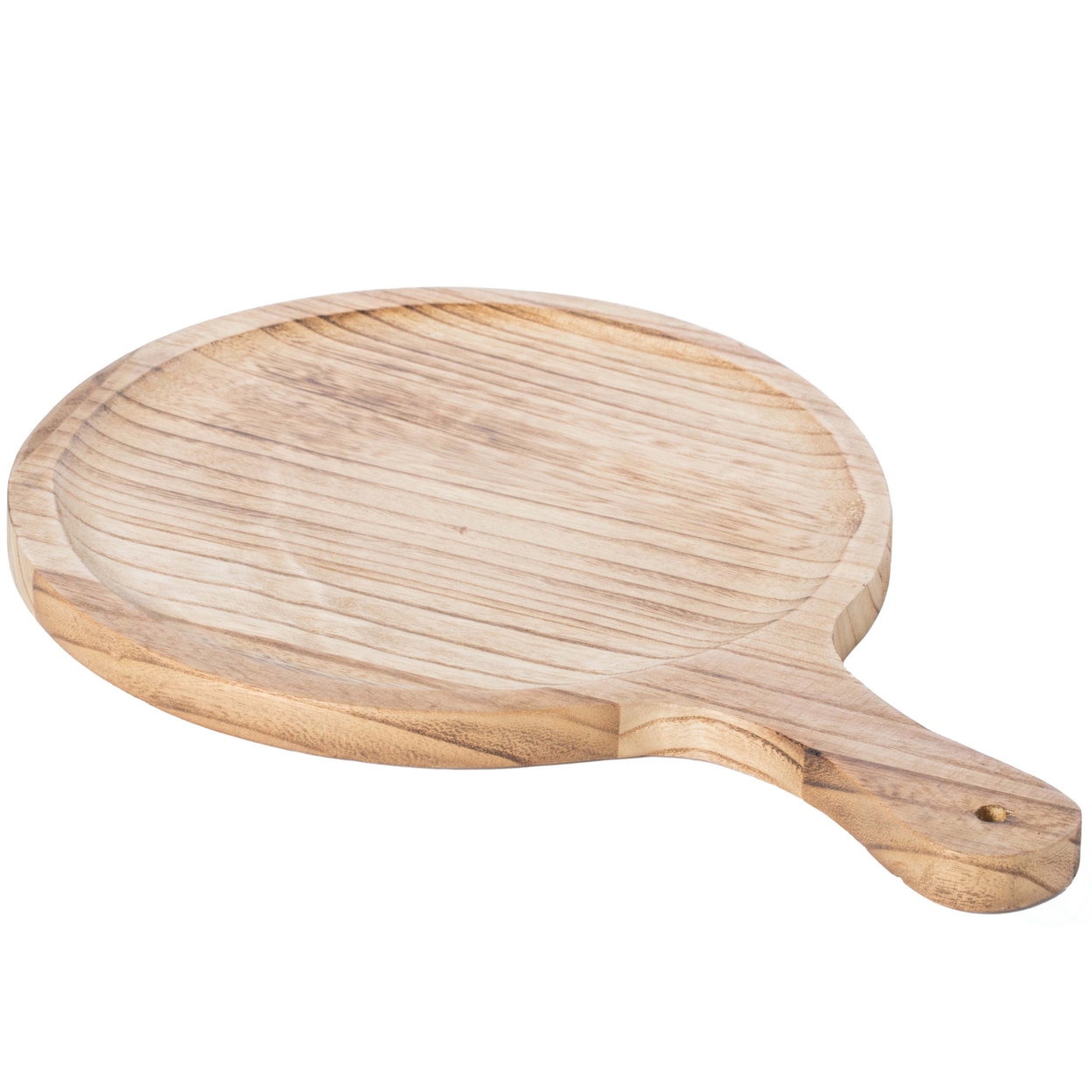 Wooden Round Shape Serving Tray Display Platter