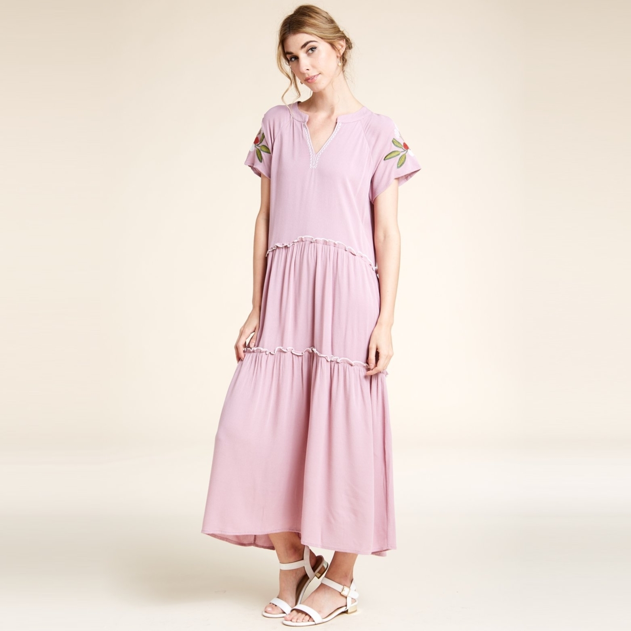 Embroidery Weekend Getaway Dress - Pink, Small (2-6)