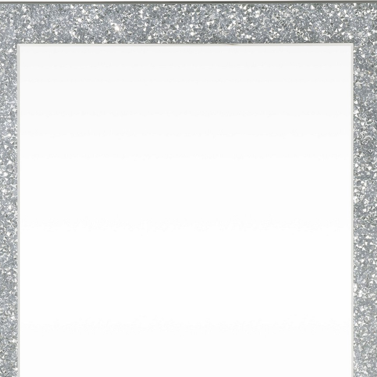 Rectangular Beveled Wall Mirror With Touch Led, Silver- Saltoro Sherpi