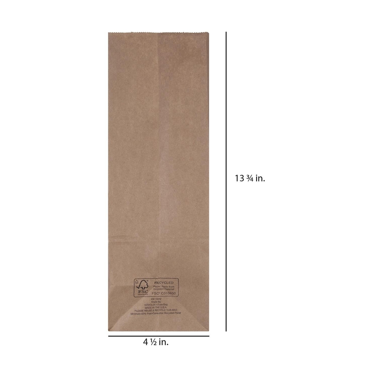 Duro Bag 12# Kraft Bags - 500 Count