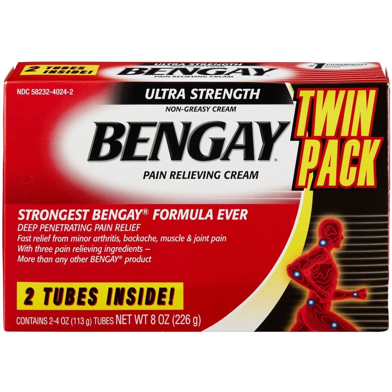 BenGay Ultra Strength Twin Pack (4 Ounce Ea., 2 Count)