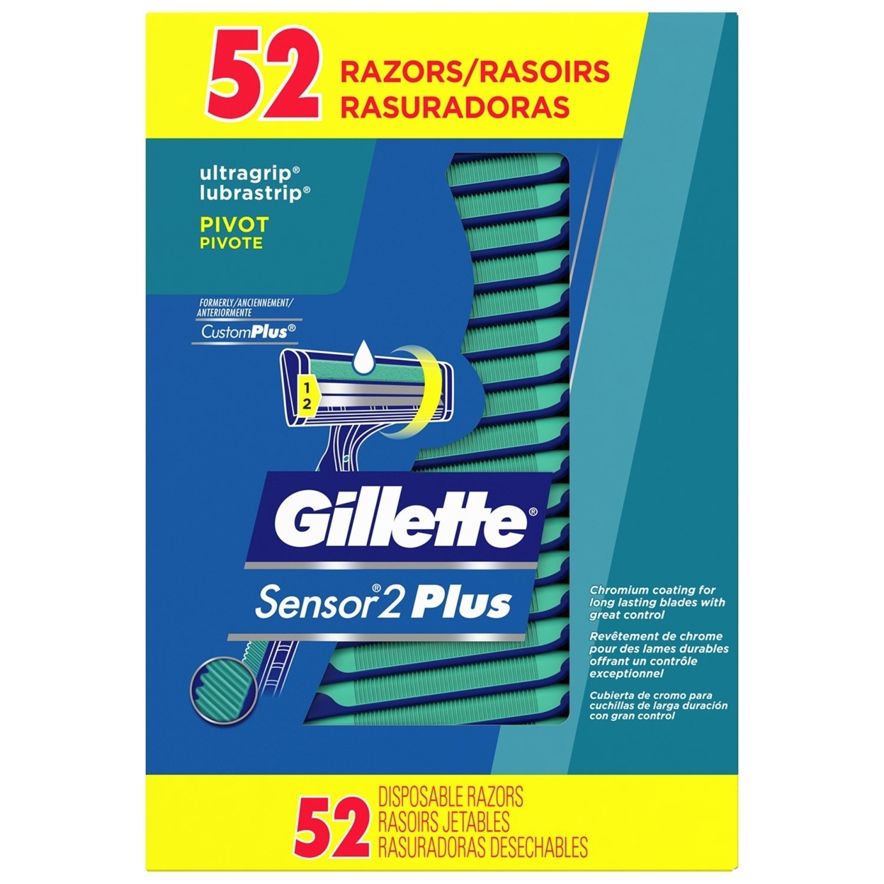 Gillette Custom Plus Disposable Razor - 52 Count