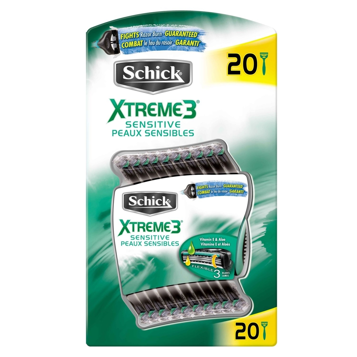 Schick Xtreme 3 Disposable Razors - 20 Count