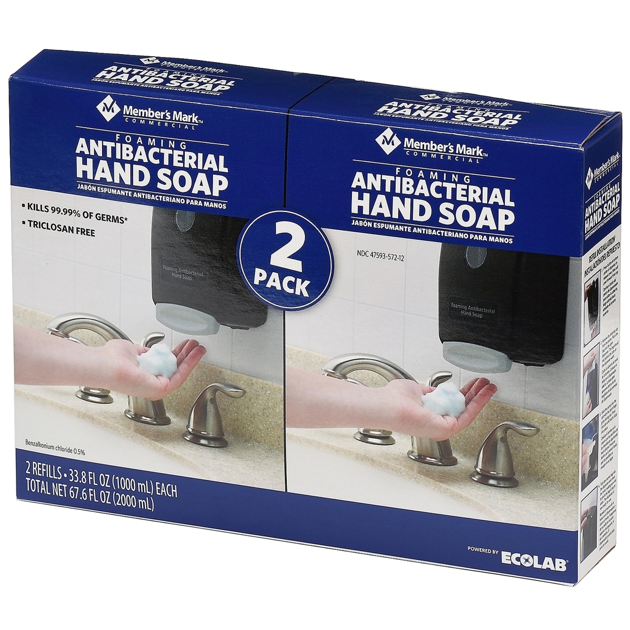 Member's Mark Commercial Foaming Antibacterial Hand Soap (2 Pack)