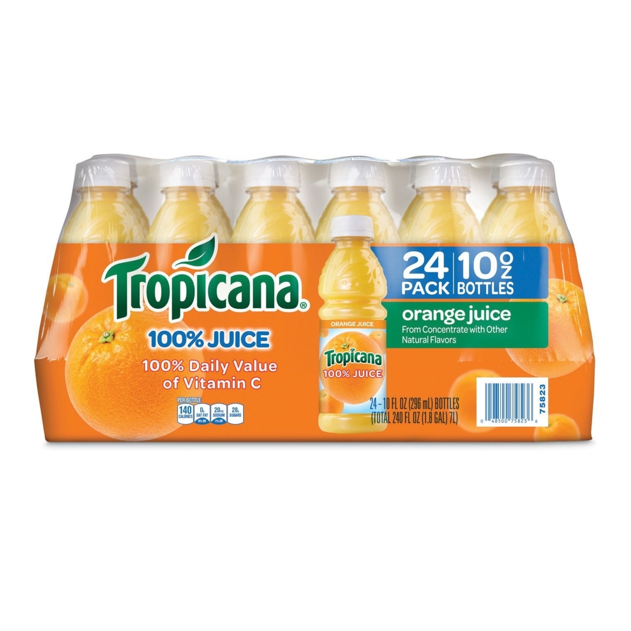 Tropicana 100% Orange Juice - 24/10 Ounce Bottles