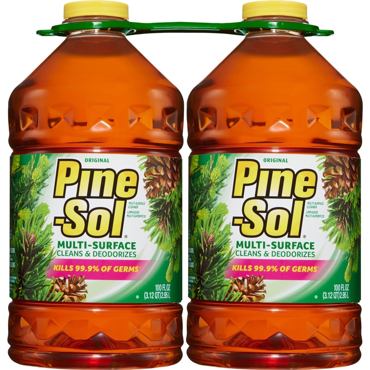 Pine-Sol Multi-Surface Disinfectant, Pine Scent (2 Pack, 100 Ounce)