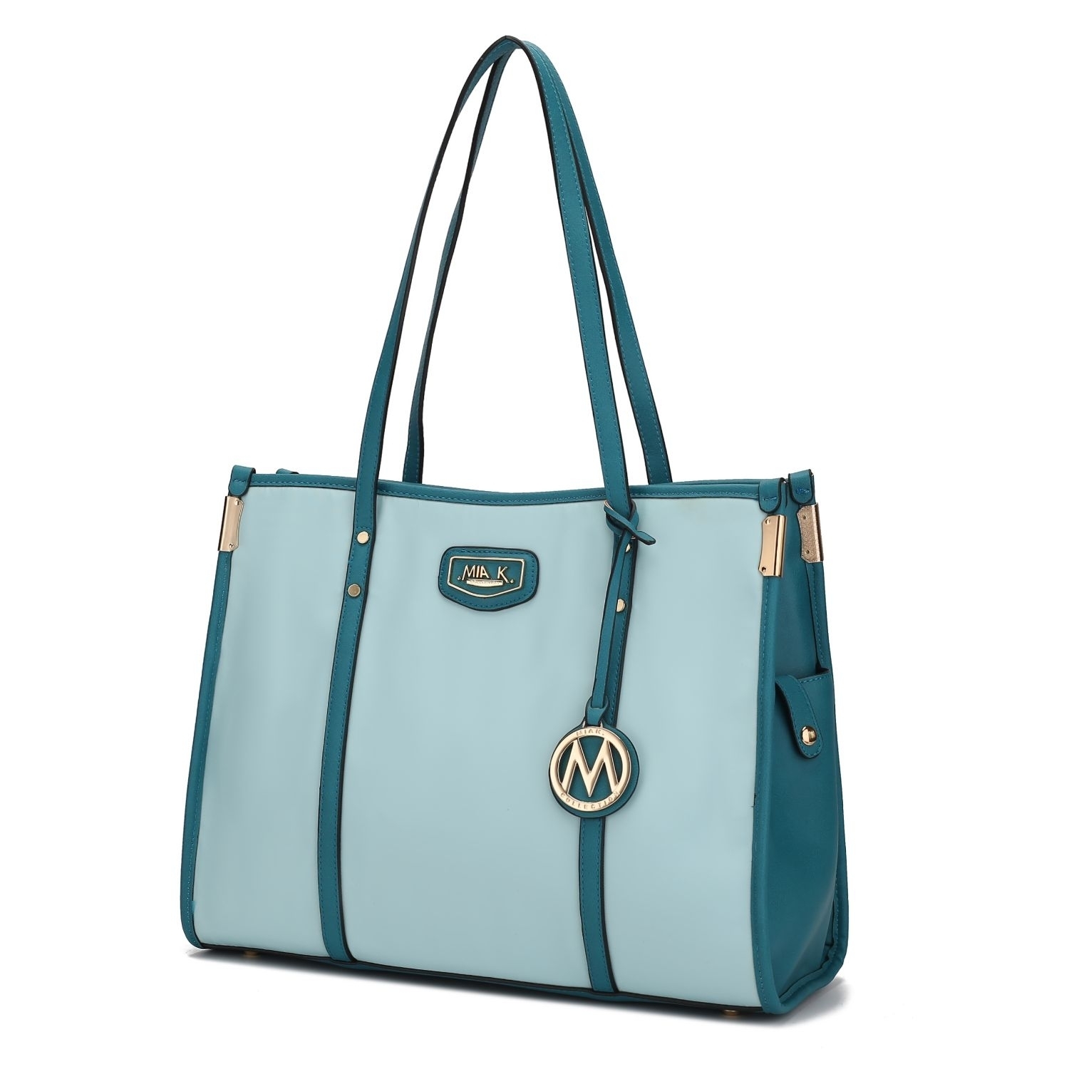 MKF Collection Kindred Oversize Tote Handbag By Mia K. - Seafoam Turquoise