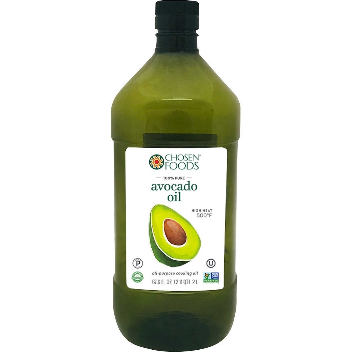 Chosen Foods 100% Pure Avocado Oil, 2 Liter (67.6 Fluid Ounce)