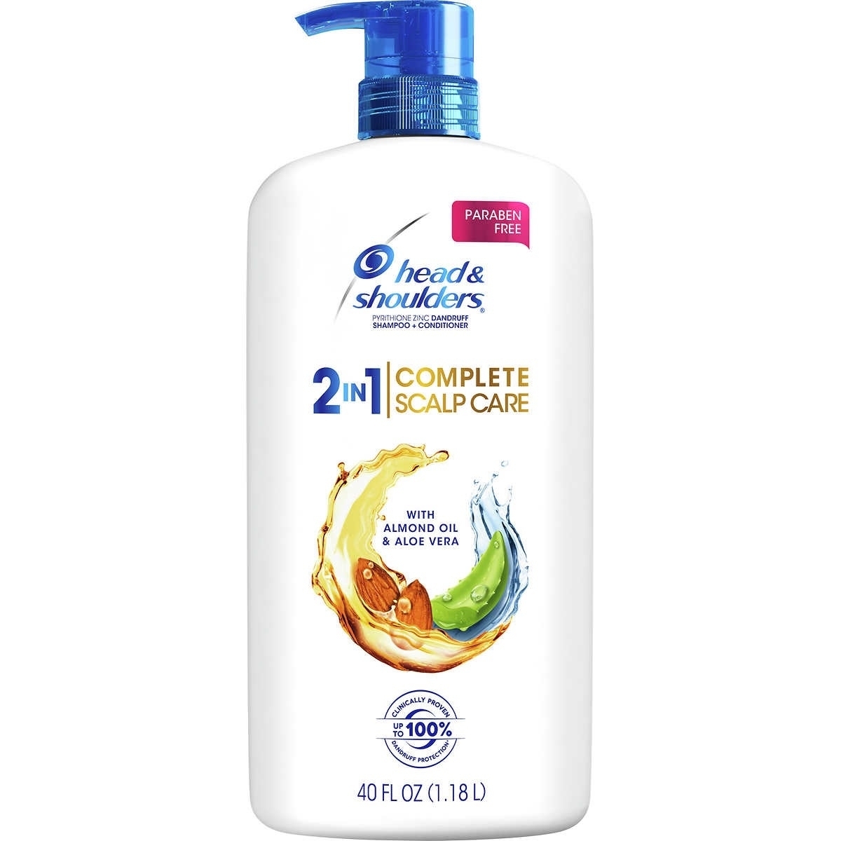Head & Shoulders 2-in-1 Complete Scalp Care Shampoo & Conditioner, 40 Ounce