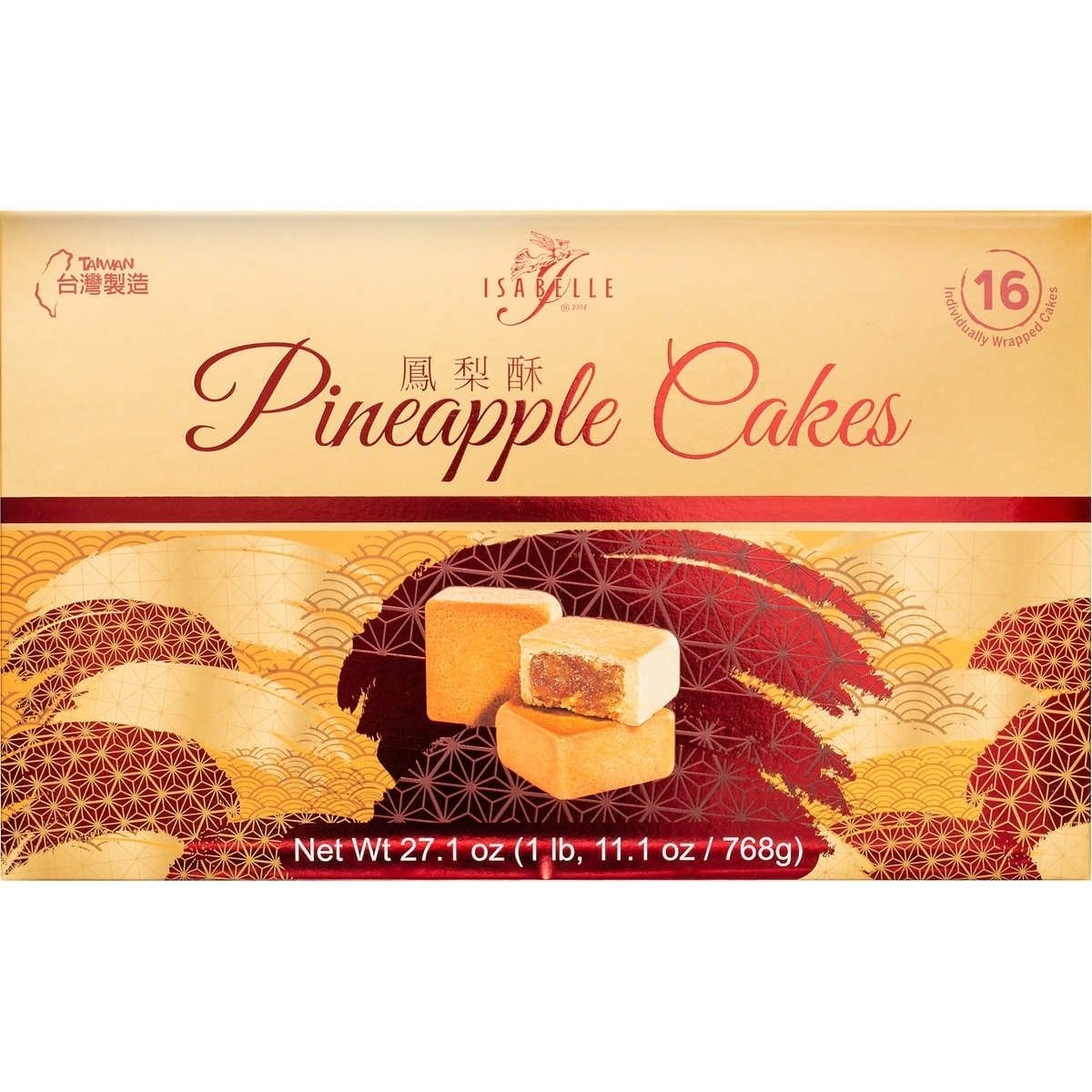Isabelle Pineapple Mini Cakes, 1.7 Ounce (16 Count)
