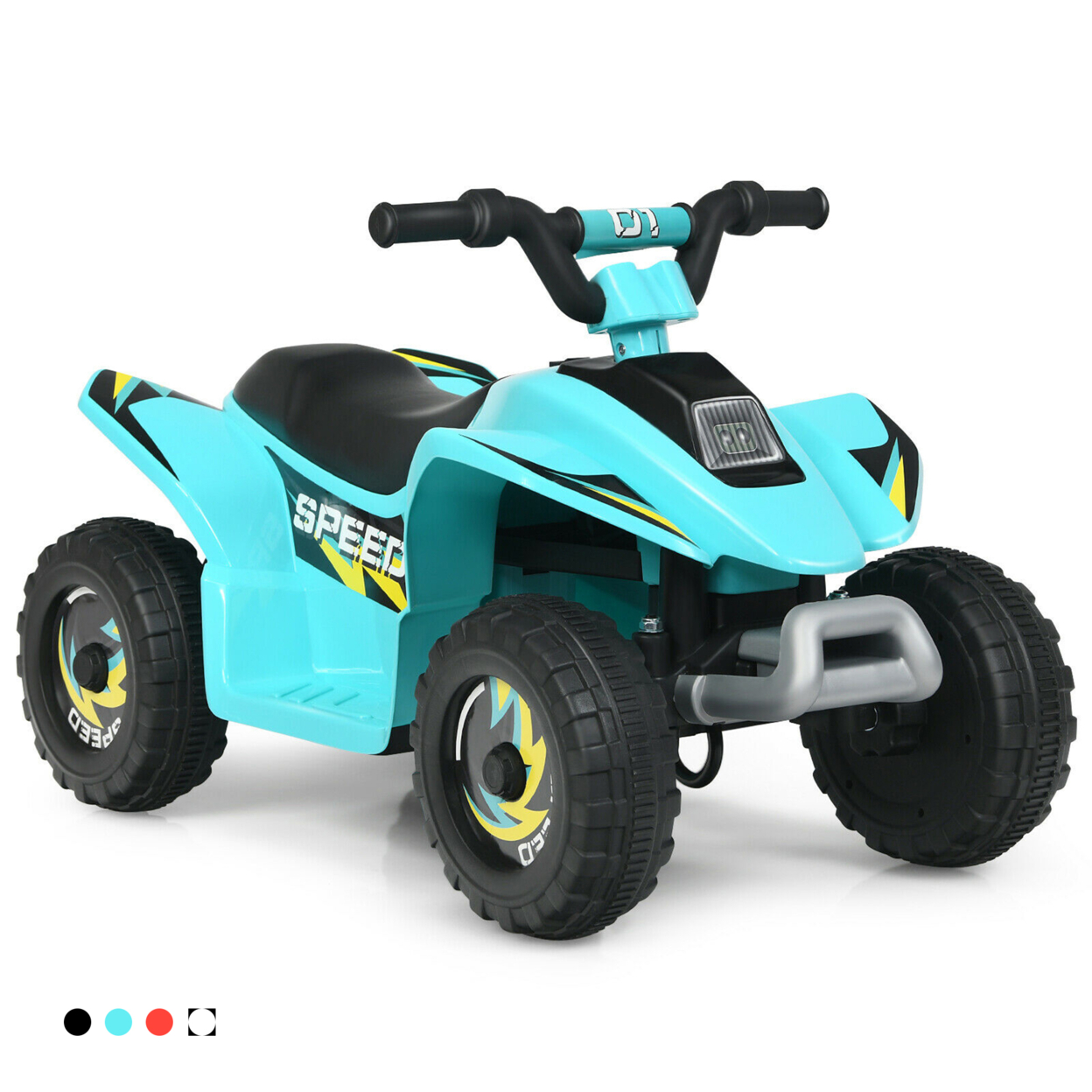 6V Kids Electric Quad ATV 4 Wheels Ride On Toy Toddlers Forward & Reverse - Red