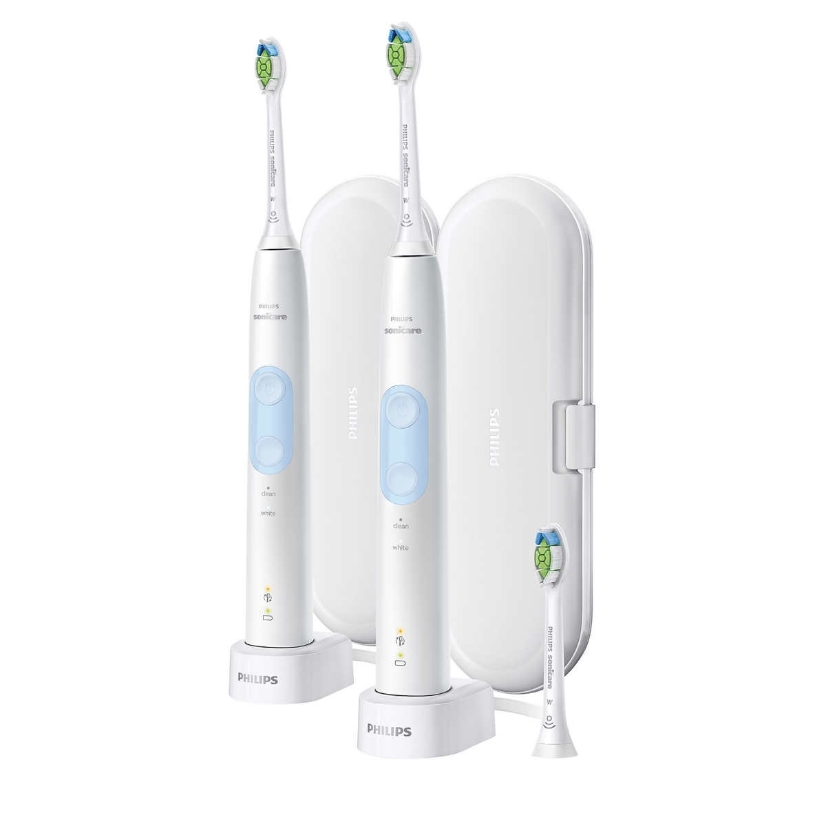 Philips Sonicare Optimal Clean Rechargeable Toothbrush, 2 Pack