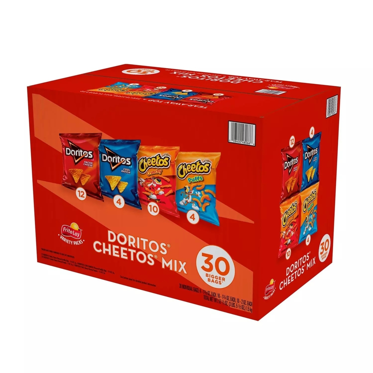 Doritos And Cheetos Mix Snacks Variety Pack, 30 Count