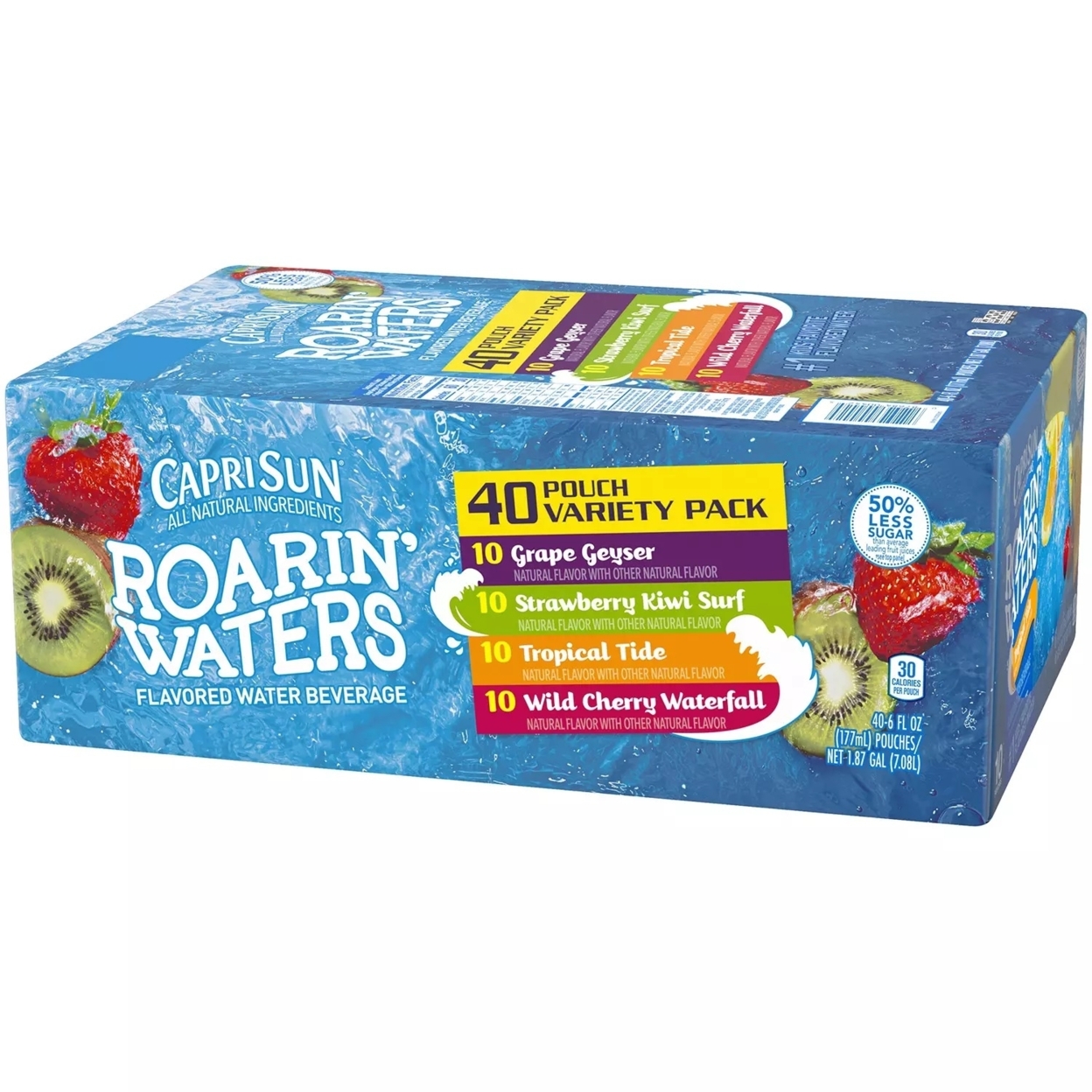 Capri Sun Roarin' Waters Variety Drink, 6 Ounce (Pack Of 40)