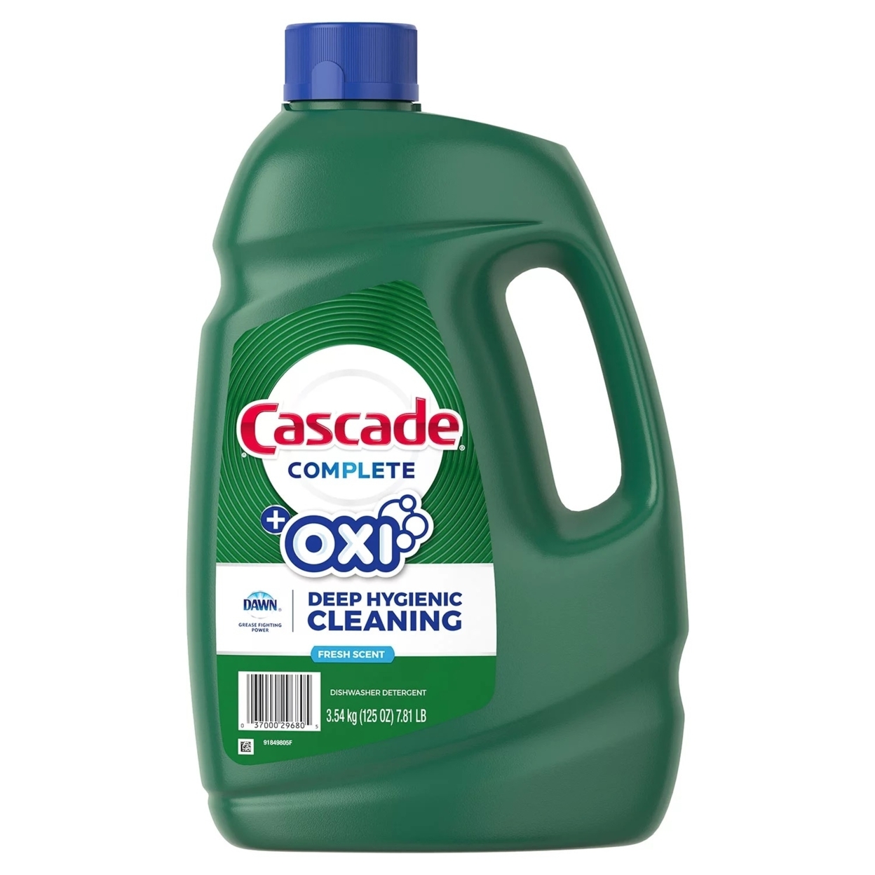 Cascade Complete Gel + Oxi, Dishwasher Detergent (125 Ounce)