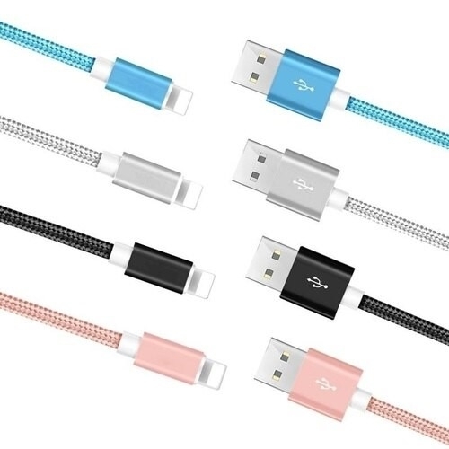 4 Pack 6FT USB Cable For IPhone 11 X XR XS 8 7 Plus 8 Pin Charger Cord