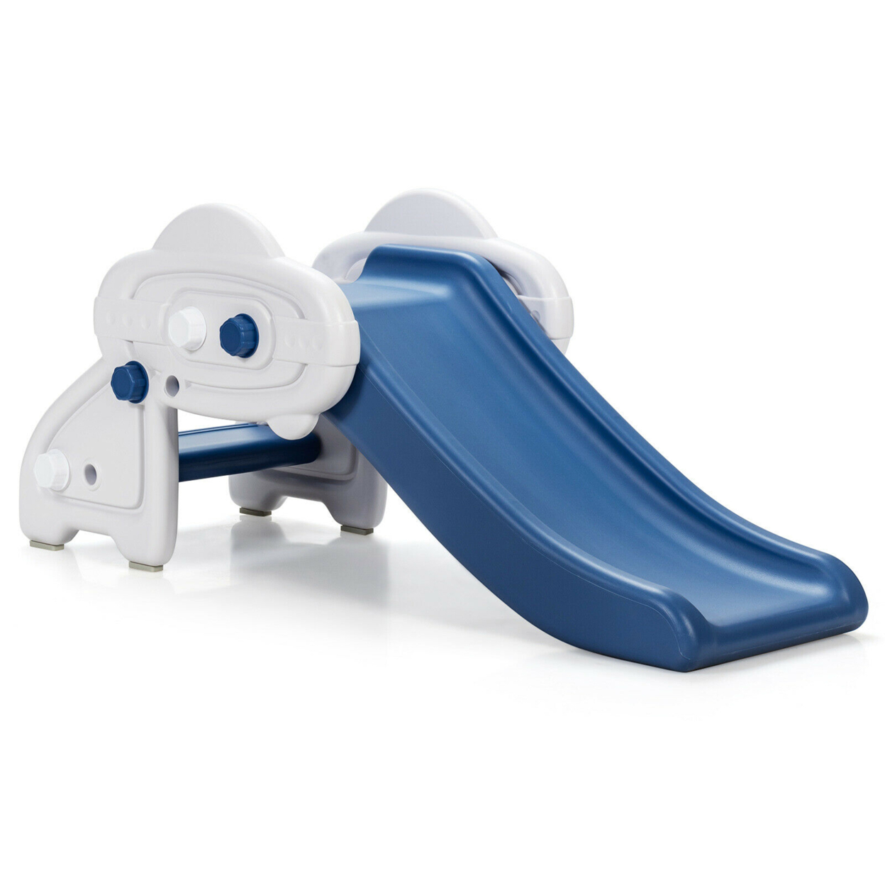 Baby Slide Indoor First Play Climber Slide Set For Boys Girls Blue/Gray - Blue