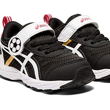 ASICS Kid's Contend 6 TS Running Shoes 0 Toddler-TEST BLACK/PURE GOLD - BLACK/PURE GOLD, 5 Toddler