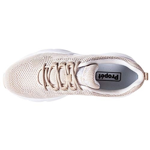 PropÃ©t Women's Stability Fly Sneaker Sand/White - Sand/White, 12 Wide