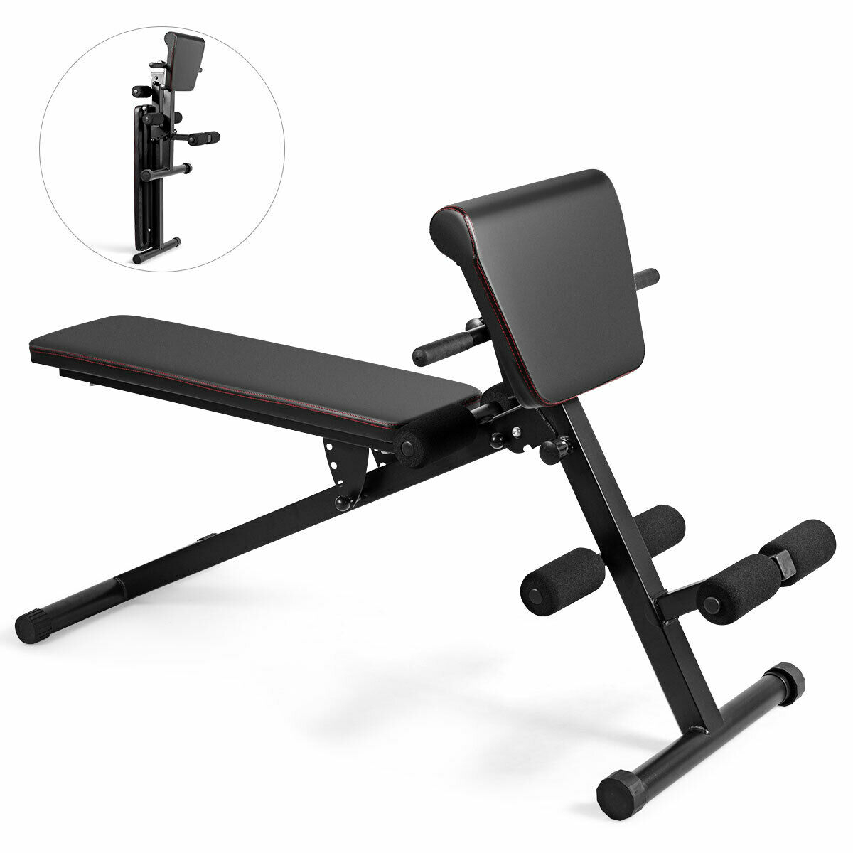 Multi-Functional Adjustable Weight Bench Strength Workout Full Body Exercise