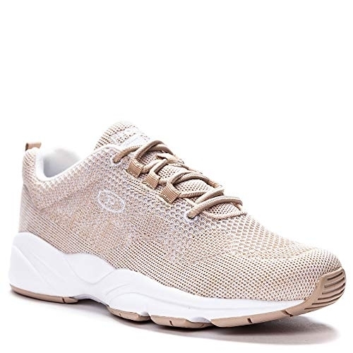 PropÃ©t Women's Stability Fly Sneaker Sand/White - Sand/White, 6 X-Wide