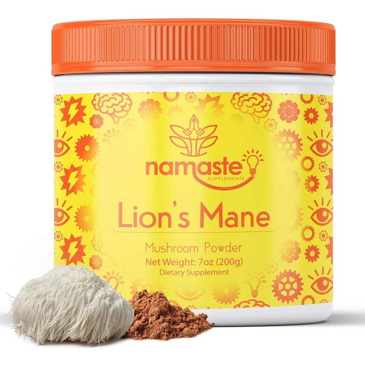Namaste Lion's Mane Nootropic Mushroom Powder Immunity Health Supplement
