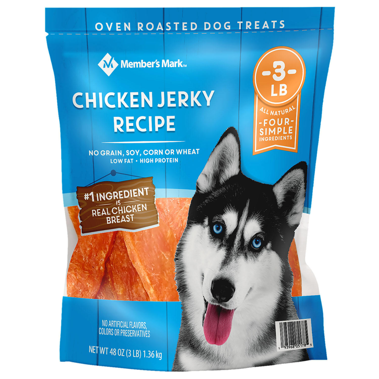 Member's Mark Chicken Jerky Recipe Dog Treats (48 Ounce)