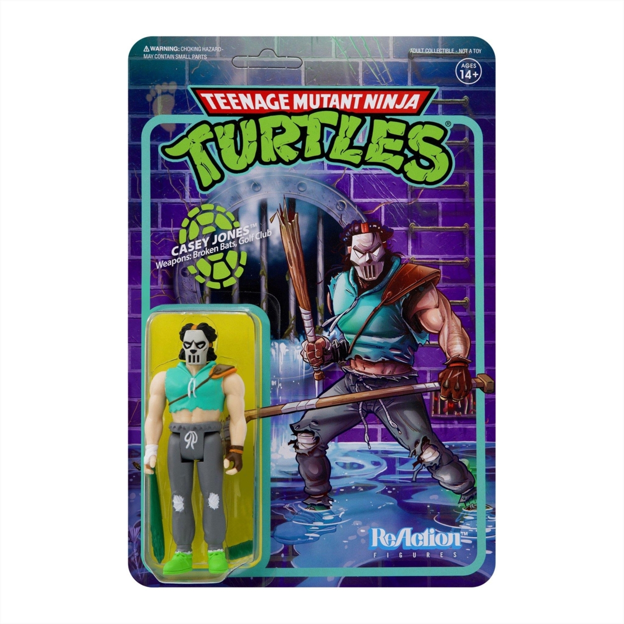 Teenage Mutant Ninja Turtles Casey Jones TMNT Vigilante ReAction Figure Super7