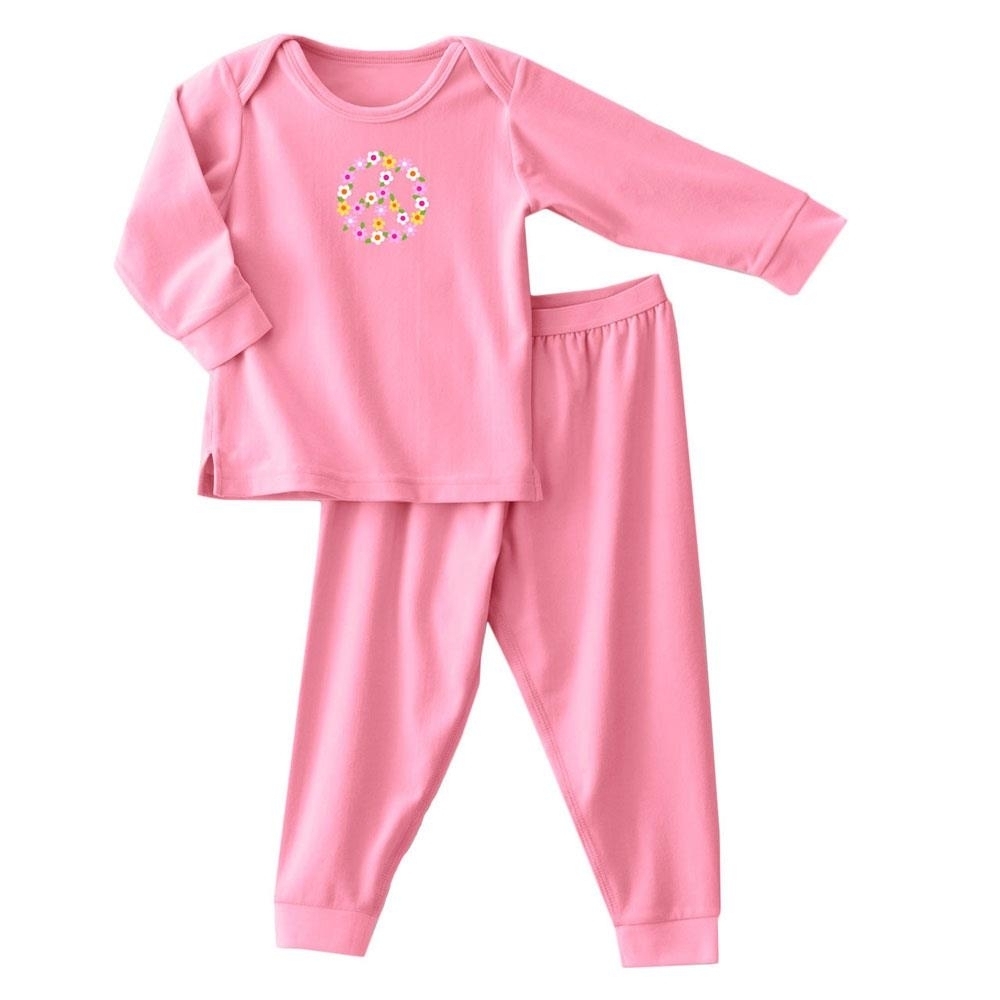 HALO ComfortLuxe 2 Piece Comfort Sleepwear Set Silky Pink Peace 3-6M