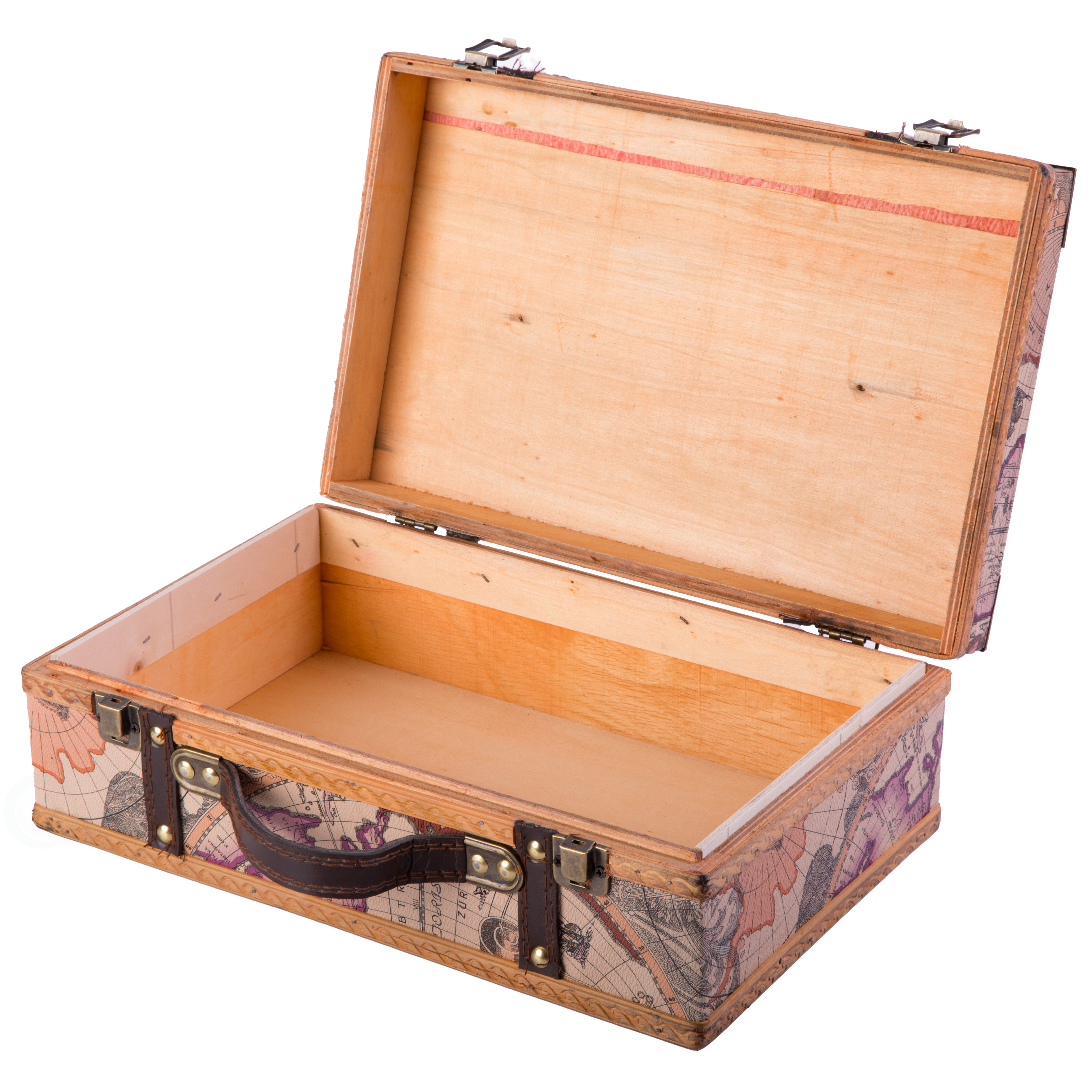 Old World Map Suitcase