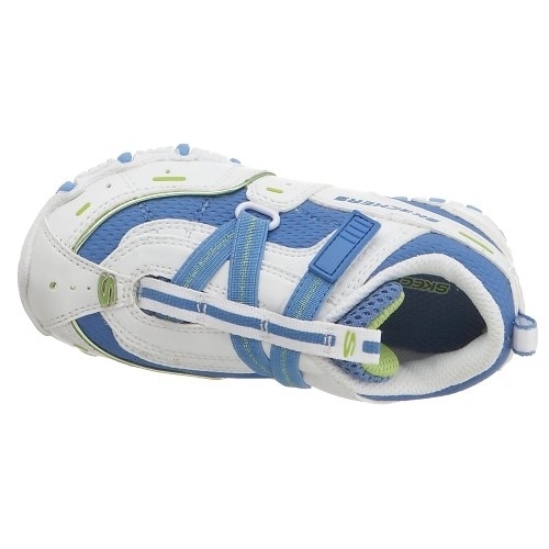 Skechers Infant/Toddler Bikers Sneaker WHITE/BLUE - WHITE/BLUE, 3 Infant