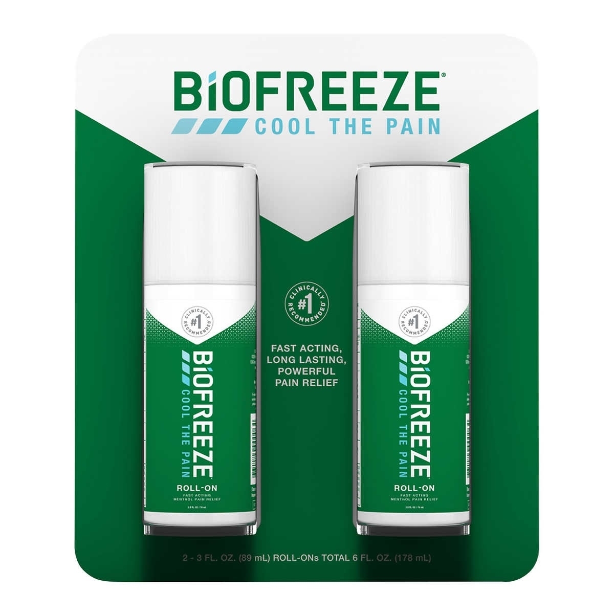 Biofreeze Pain Reliever, 3 Ounce (2 Count)