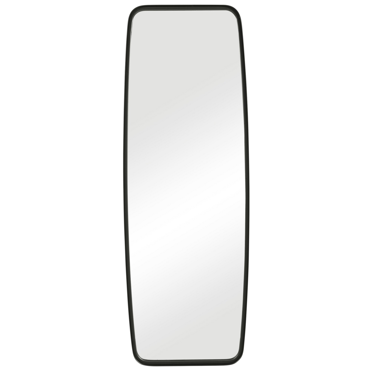 60 Inch Full Length Metal Frame Contemporary Mirror, Black- Saltoro Sherpi