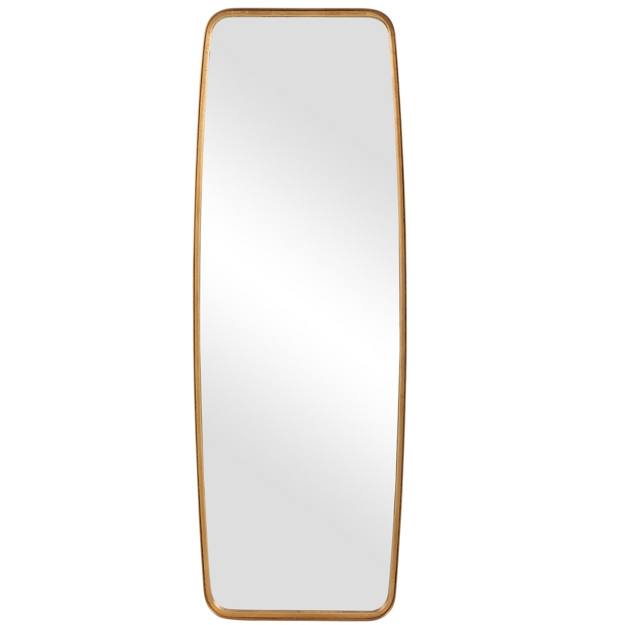 60 Inch Full Length Metal Frame Contemporary Mirror, Gold- Saltoro Sherpi