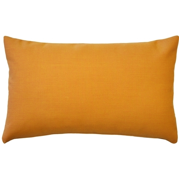 Pillow Decor - Sunbrella Tangelo Orange 12x19 Outdoor Pillow Complete With Pillow Insert