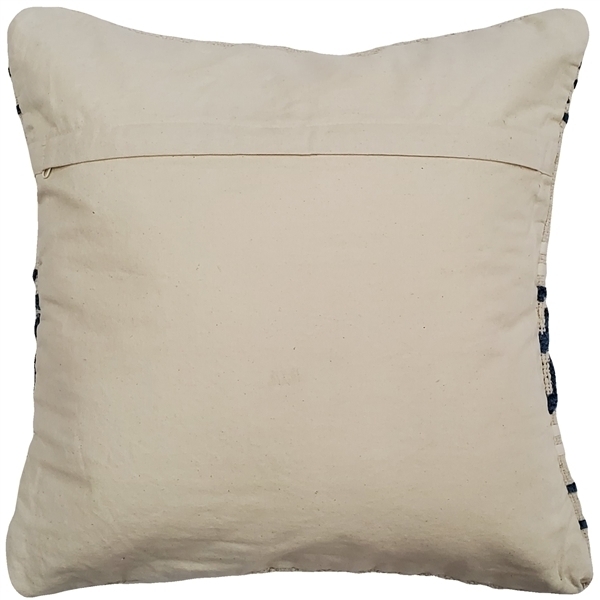 Pillow Decor - Ojai Blue Bohemian Pillow 20x20 Complete With Pillow Insert
