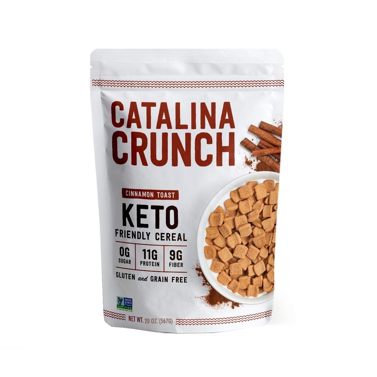 Catalina Crunch Cinnamon Toast Keto Friendly Cereal, 20 Ounce